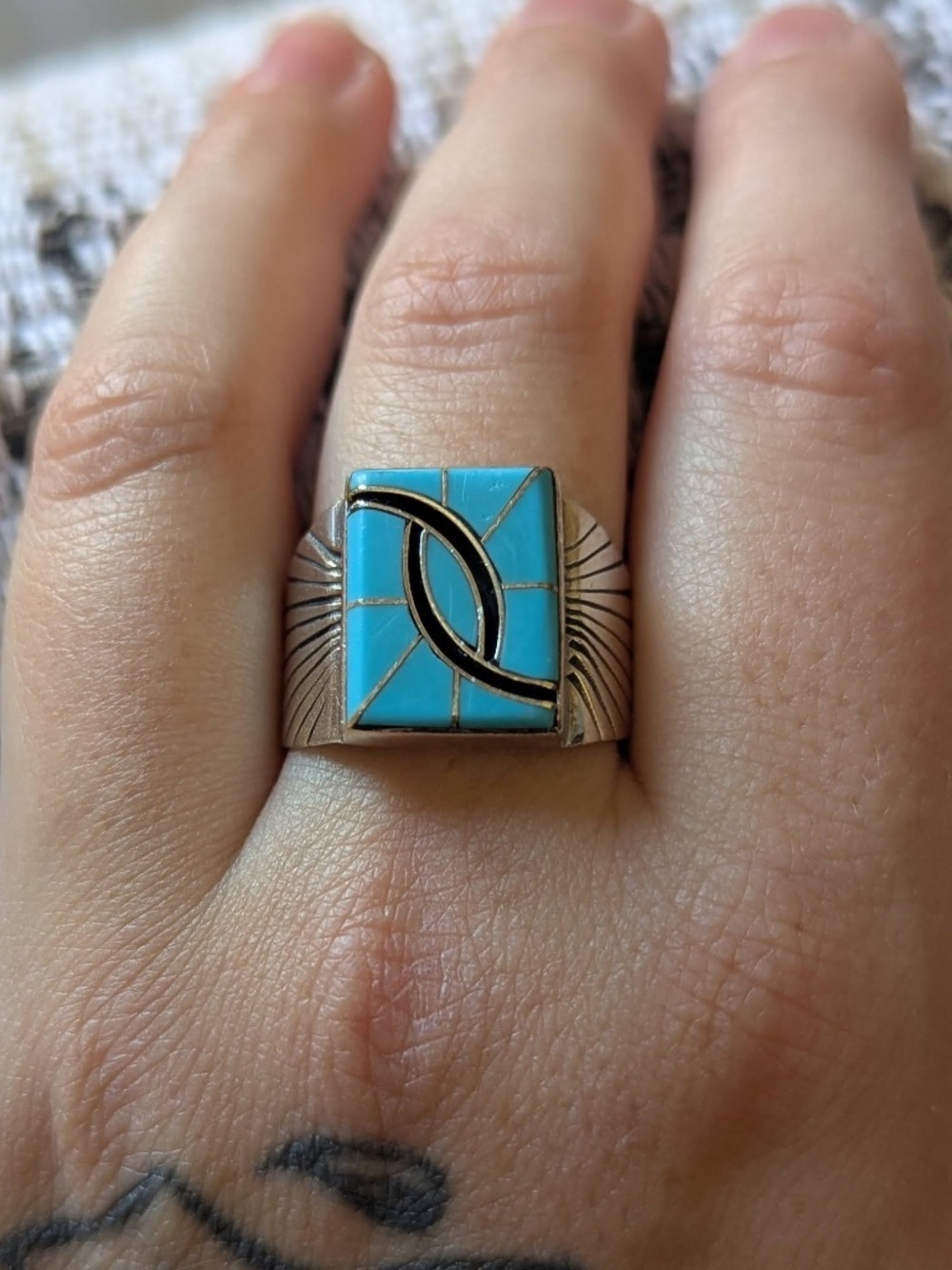 Vintage Look Sterling Silver Ring